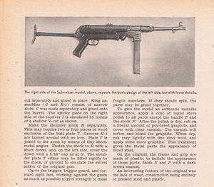 Whittled model of the nazi Burp gun 2