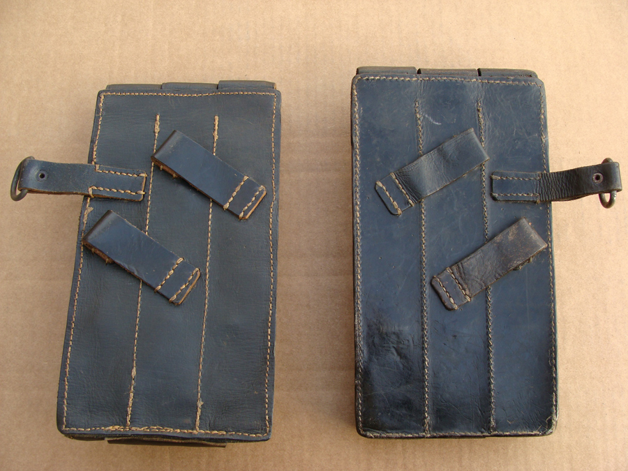 Type 4 set of leather pouches (back)