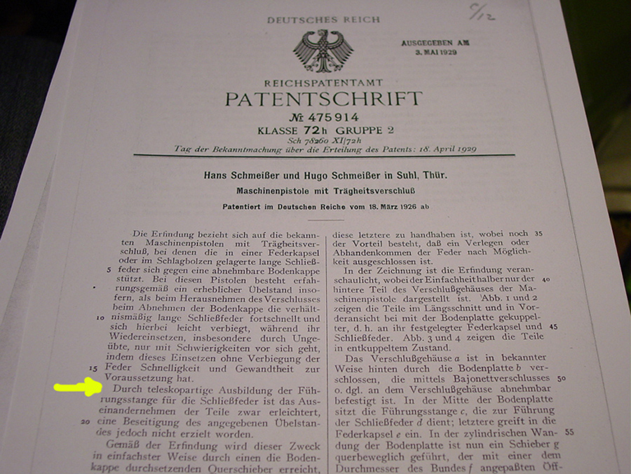 Patentschrift 475914