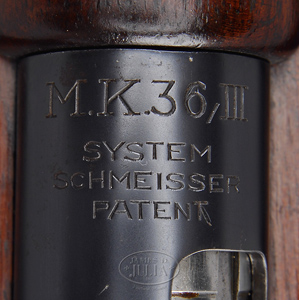 Stampings on receiver 