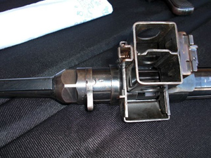 Detailed view of feeding system MP40/I